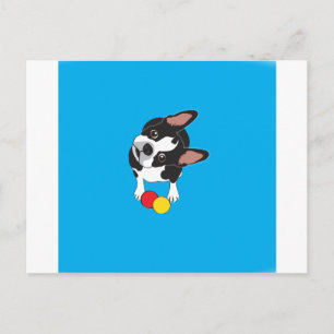 Trooper der Boston Terrier Postkarte