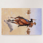 Trooper der Ebenen (Cowboy-Pferdereiter) Puzzle (Horizontal)