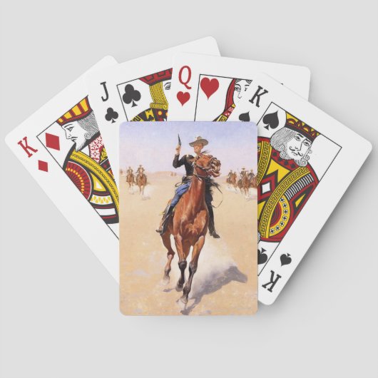 Trooper der Ebenen (Cowboy-Pferdereiter) Spielkarten (Rückseite)
