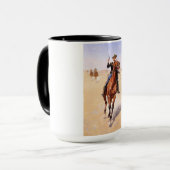 Trooper der Ebenen (Cowboy-Pferdereiter) Tasse (Vorderseite Links)