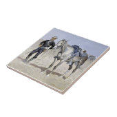 Trooper der Ebenen von Frederic Remington Fliese (Seite)