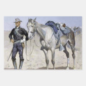 Trooper der Ebenen von Frederic Remington Geschenkpapier Set (Vorderseite 3)