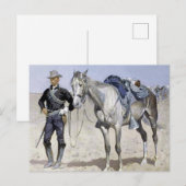 Trooper der Ebenen von Frederic Remington Postkarte (Vorne/Hinten)