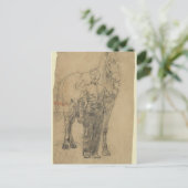 Trooper und Pferd Postkarte (Stehend Vorderseite)