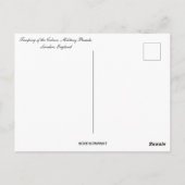 Trooping the Color London England Postkarte (Rückseite)