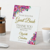 Tropden Garden Floral Bitte unterschreiben Sie uns Sockelschild (In SItu)