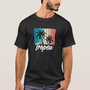 Tropea Andenken Urlaub Vintage Ferien Retro Tro T-Shirt