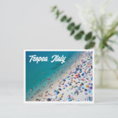 Tropea Italy Aerial Beach Foto Postcard Postkarte (Stehend Vorderseite)