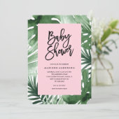 Tropen-Babyparty-Einladung Einladung (Stehend Vorderseite)