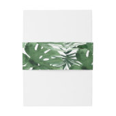 Tropen-Bauch-Band Einladungsbanderole (Rückseitenbeispiel)