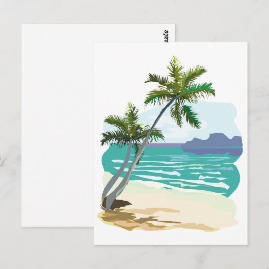 Tropen Postkarte (Vorne/Hinten)