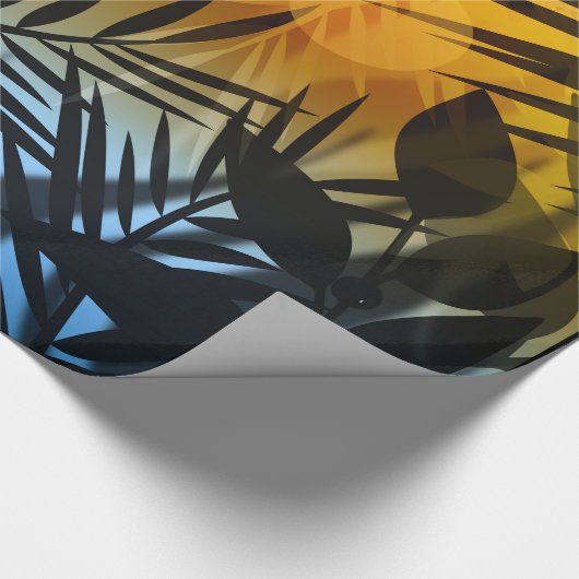 Tropen, Sommer Geschenkpapier (Ecke)