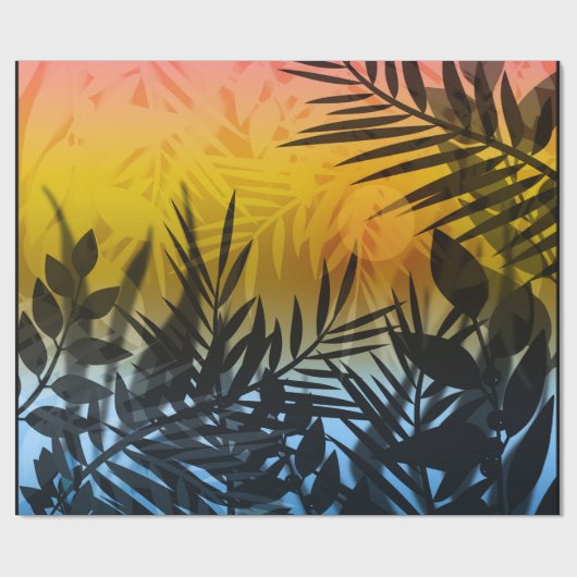 Tropen, Sommer Geschenkpapier (Flach)