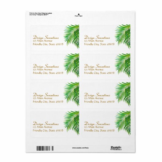 Tropenadresse (Vorne)