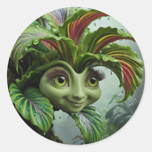 Tropenaufkleber Runder Aufkleber (Vorderseite)