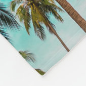 Tropenbäume Fleecedecke (Ecke)