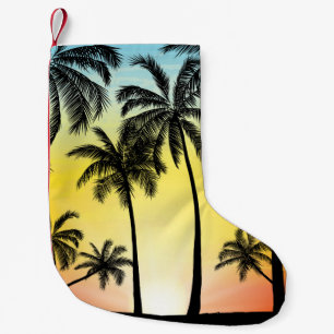 Tropenbäume im Sommer Kleiner Weihnachtsstrumpf