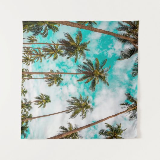 Tropenbäume Wandteppich (Vorderseite (Horizontal))