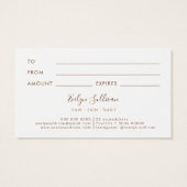 Tropenbeige und Minzekarte (Rückseite)