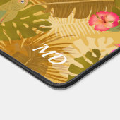 Tropenblättergartenmustard Schreibtischunterlage (Ecke)