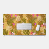 Tropenblättergartenmustard Schreibtischunterlage (Tastatur & Maus)