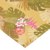 Tropenblättergartenmustard Tischdecke (Schrägansicht)