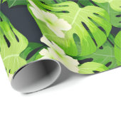 Tropenblätterpapier Geschenkpapier (Rolleneckpunkt)