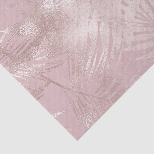 Tropenblättrige Rose, goldene Imitate Seidenpapier (Detail)