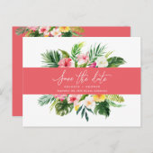 Tropenblättrige Schrift Ankündigungspostkarte (Vorne/Hinten)