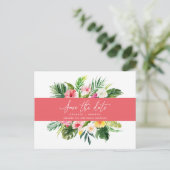 Tropenblättrige Schrift Ankündigungspostkarte (Stehend Vorderseite)