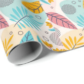 Tropenblattverpackung Geschenkpapier (Rolleneckpunkt)