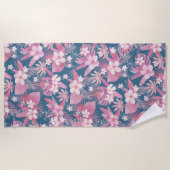 Tropenblau Strandtuch (Vorderseite)