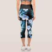 Tropenblume Hochgebirgspflanze Capri Leggings (Rückseite)