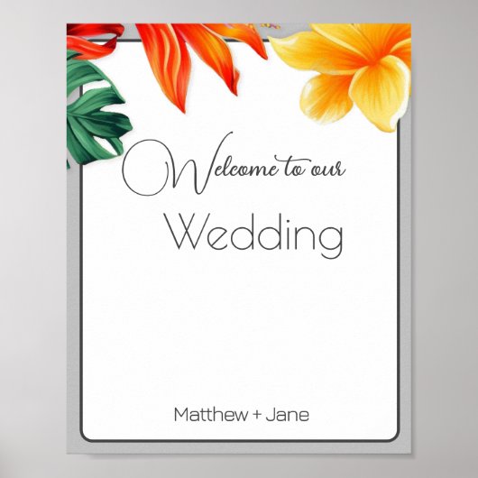 Tropenblüte Poster (Vorne)