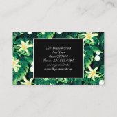 Tropenblüte Visitenkarte (Rückseite)