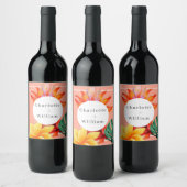 Tropenblüte Weinetikett (Flaschen)