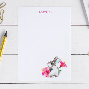 Tropenbraun Wasserfarbe Personalisiert Briefpapier