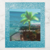 Tropenbrise Weinetikett (Einzelnes Label)