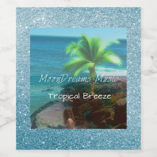 Tropenbrise Weinetikett (Einzelnes Label)