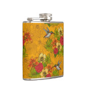 Tropenbuket und Kolibris 2 Flachmann (Rechts)