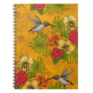 Tropenbuket und Kolibris 2 Notizblock