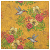 Tropenbuket und Kolibris 2 Stoff (Muster)