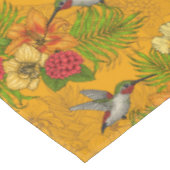 Tropenbuket und Kolibris 2 Tischdecke (Schrägansicht)