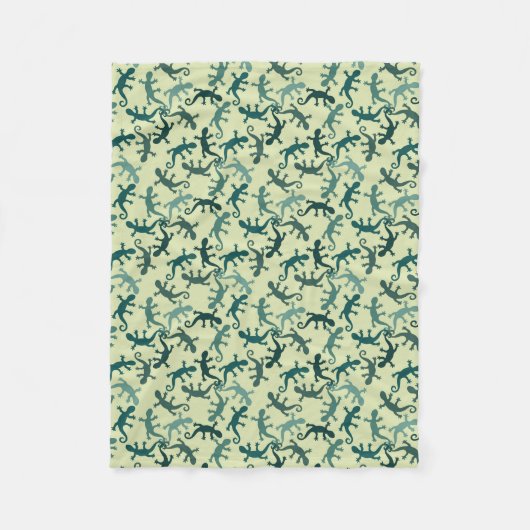 Tropenechse Fleecedecke (Vorderseite)