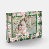 Tropenfarben-Blumengrenze Fotoblock (Links)