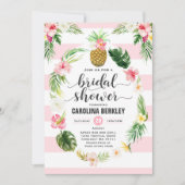 Tropenfarben-Brautparty-Karte Einladung (Vorderseite)