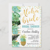 Tropenfarben-Brautparty-Karte Einladung (Vorderseite)