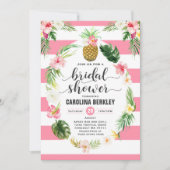 Tropenfarben-Brautparty-Karte Einladung (Vorderseite)