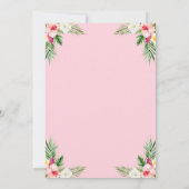 Tropenfarben-Brautparty-Karte Einladung (Rückseite)