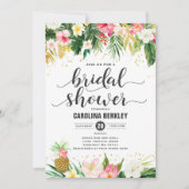 Tropenfarben-Brautparty-Karte Einladung (Vorderseite)